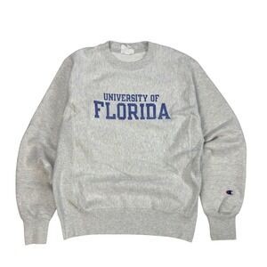 Vintage Champion Florida Gators Sweatshirt Mens Size‎ Small Reverse Weave Gray